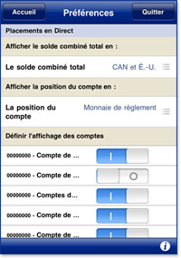 Pr&eacute;f&eacute;rences