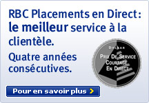 RBC Placements en Direct&nbsp;: le meilleur service à la clientèle. Trois années consécutives. Pour en savoir plus >