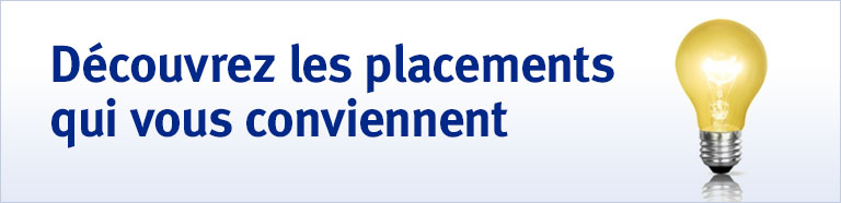 Découvrez les placements qui vous conviennent 
