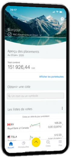 l’appli Mobile RBC