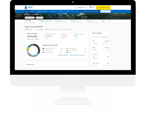 Laptop using Online Investing Platform