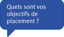 Quels sont vos objectifs de placement ?